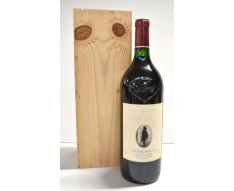 FRANCE; a magnum of N M Rothschild &amp; Sons Reserve Speciale Pauillac 1995, blended by Lafite in celebration of the bicente