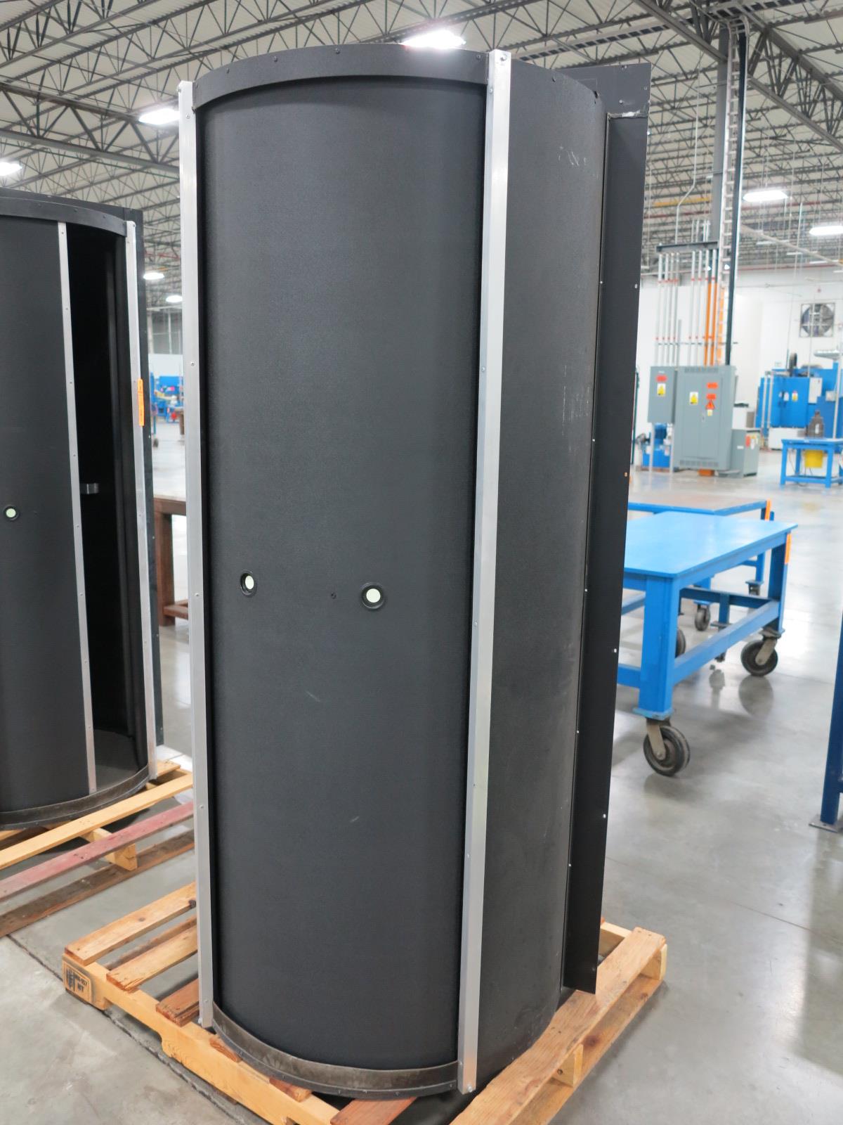 { Choice of lots 14, 15 } Revolving Dark room Door, 78" x 35" Man Opening