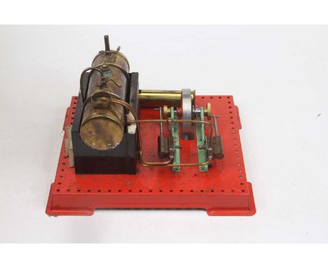 A Mamod twin cylinder superheated stationary steam engine