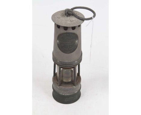 A vintage Ackroyd &amp; Best miner's lamp, h.26cm 