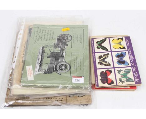 A collection of vintage ephemera, to include Great Eastern Railway magazine dated 1914, albums of Brooke Bond tea picture car
