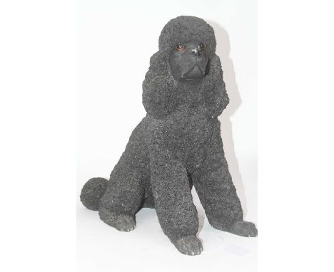 A Leonardo Collection composite model of a poodle, shown seated, h.40cm