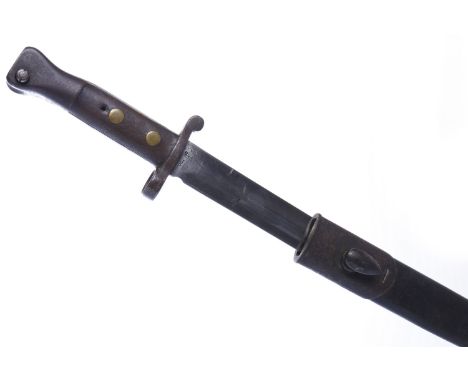 VICTORIAN 1890 PATTERN BAYONETmaker Wilkinson, London, the blade with makers marks, and date cyphers, 42.5cm long, in origina