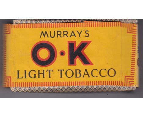 Murray's OK light tobacco vintage 1oz packet with contents 