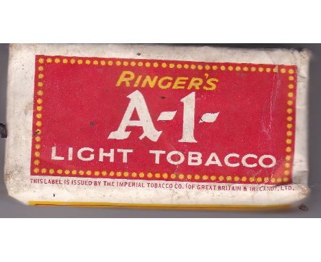 Ringer's A-1-light tobacco 1/2 ounce vintage packet (with contents)