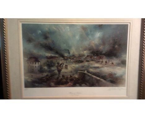 Print WWII-Operation Market garden - 'Heroes of Arnham' No.127/1500 with certificate of Authenticity, Royal Doulton, artist D