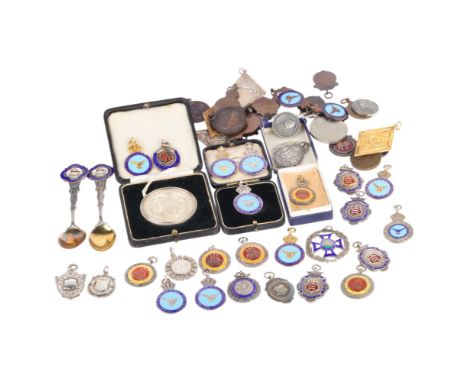 SPORTING INTEREST - a large quantity of silver and bronze sporting medals, including Civil Service Athletic Sports, Belgrave 