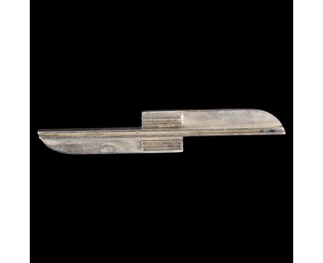 HANS HANSEN - a Danish modernist sterling silver geometric brooch, 64.3mm, 10g . Condition Report:No damage or repair, only l