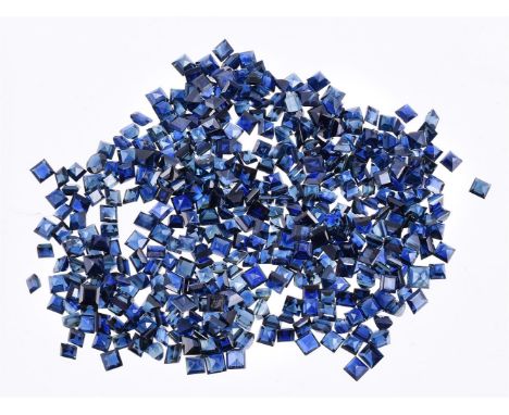 
	
		†&nbsp;A packet of unmounted mixed cut sapphires, mostly step cut, approximately 70 carats total
		
		Condition Report: 