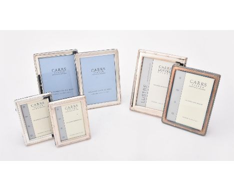 
	
		Six silver mounted rectangular photo frames by Carr's of Sheffield Ltd., Sheffield 2003 (2), 2006 (1) and 2007 (3), with