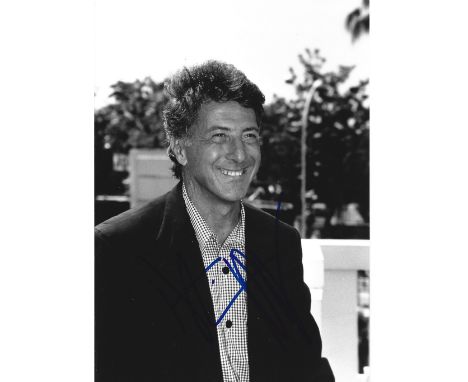 Dustin Hoffman signed 7x5 black and white photo. Dustin Lee Hoffman (born August 8, 1937) is an American actor and filmmaker.