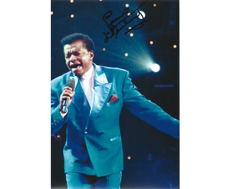 Little Anthony signed 12x8 colour photo. Little Anthony and the Imperials is an American rhythm and blues/soul vocal group fr