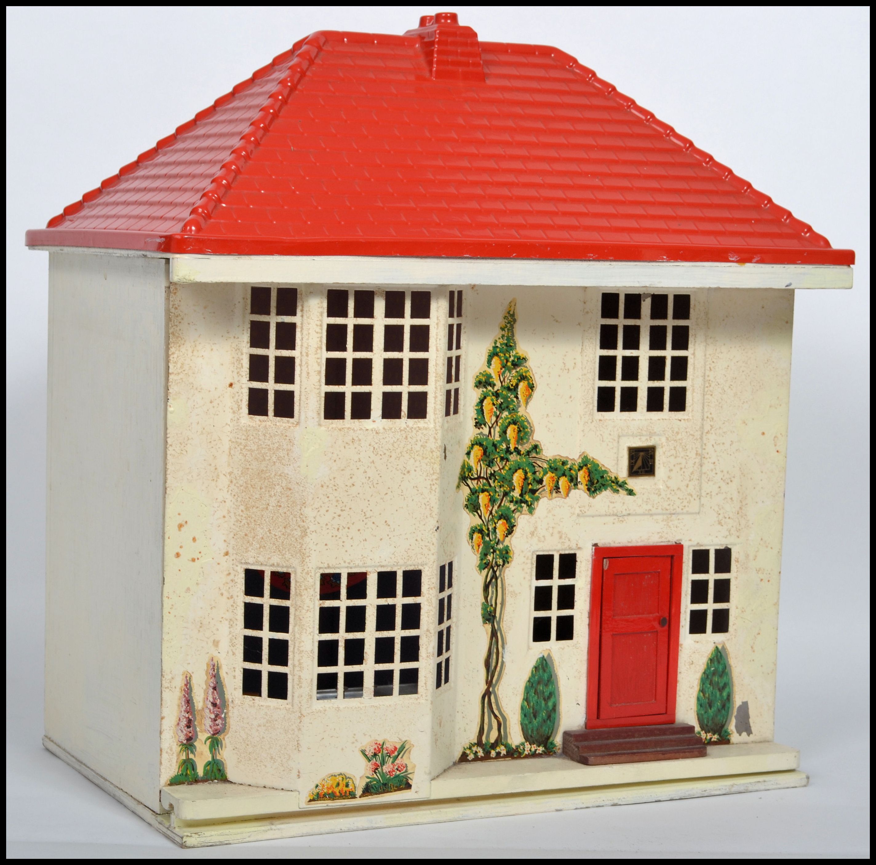 A vintage Triang dolls house and accessories together with a large ...