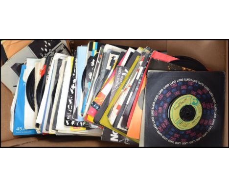 A collection of 1960s 1970s 1980s 45rpm vinyl record singles to include The Special AKA, Marha and the muffins, The Selector,