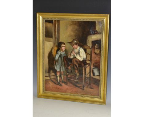 Dutch School (19th century)
Playing the Flute in the kitchen
oil on canvas, 45cm x 35cm