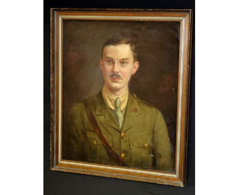 G. Garnier (early 20th century)
Portrait, WW1 British Army Officer
signed, dated 1917, oil on canvas, 64cm x 53cm