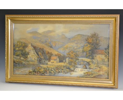 K Morris
Crossing the River
signed, watercolour, 37.5cm x 70cm