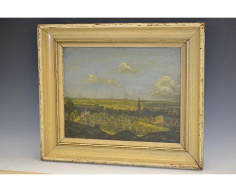 Dutch School (20th century)
Wassenaar, near Leyden
indistinctly signed and dated 50, oil on hardboard panel, 27cm x 34cm 