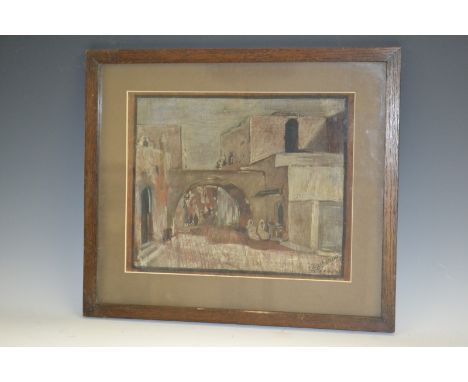 Cormack Quatremaine (German Prisoner of War 20th century)
Tripoli
signed, inscribed POW and dated 5.6.1944, watercolour on pa