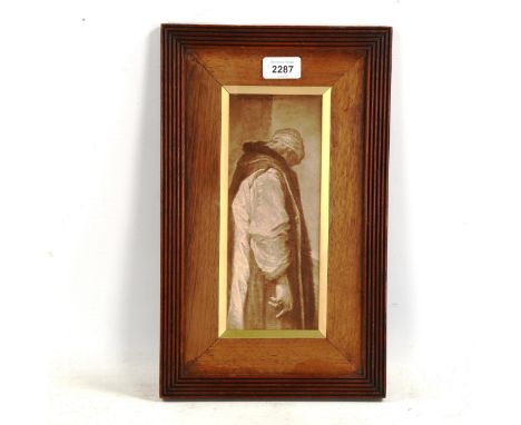 George Frederick Watts, autotype print, "For he had great possessions", original label verso dating 1894 - 1905, framed, over