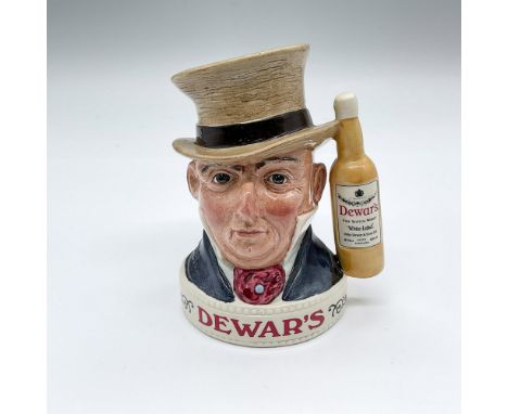 First of a series. Specially commissioned from Royal Doulton for Dewar's White Label Scotch Whisky. Figural jug of Mr. Micawb