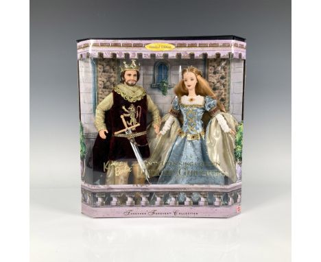 Featured as King Arthur and Queen Guinevere, dressed in regal Renaissance-style clothing. Part of the Together Forever Collec