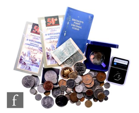 Victoria to Elizabeth II - Various silver, copper and nickel coinage including a silver crown to commemorate the royal marria