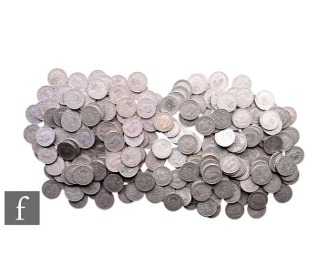 George V to George VI - Various florins, various dates and grades, and nickel florins, weighable silver 1.45kg.
