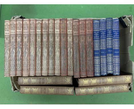 A QUANTITY OF VINTAGE BOOKS, INCLUDING THE LIFE AND TIMES OF QUEEN VICTORIA, THE HISTORY OF THE GREAT WAR, AND THE LIFE OF DA