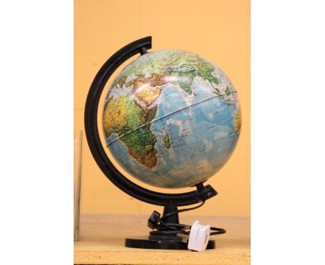 A LIGHT-UP WORLD GLOBE 