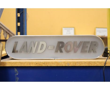 A LAND-ROVER LIGHT UP BOX 