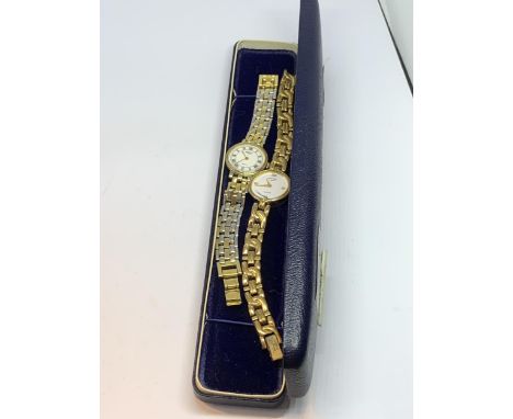 TWO LADIES WRIST WATCHES BOTH ROTARY SEEN WORKING BUT NO WARRANTY 