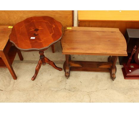 AN ITALIAN STYLE TRIPOD TABLE AND COFFEE TABLE 
