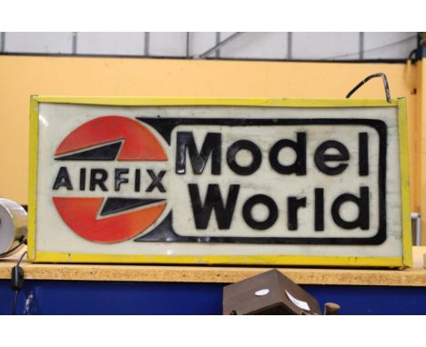 AN AIRFIX MODEL WORLD ILLUMINATED SIGN 