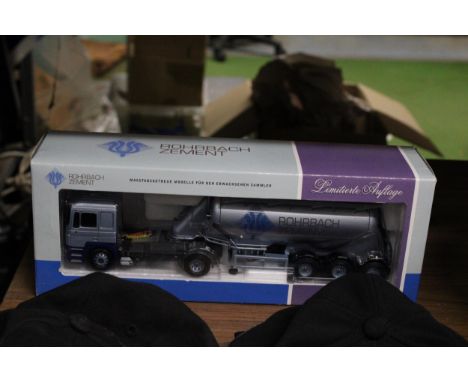 A CORGI MODEL, 76301, MAN LORRY, ROHRBACH ZEMENT, LIMITED EDITION - AS NEW IN BOX 