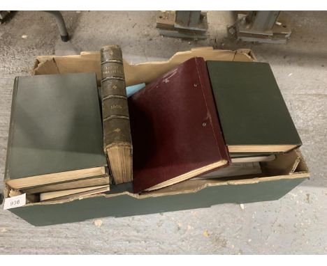 A COLLECTION OF VINTAGE BOOKS TO INCLUDE FOUR VOLUMES OF THE INTERNATIONAL LIBRARY OF FAMOUS LITERATURE, TURBO-ALTENATOR INST