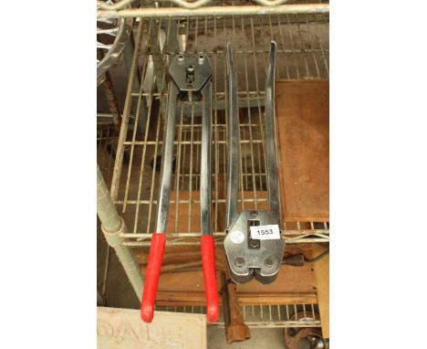 TWO PALLET STRAP BANDING BUCKLE TOOLS 
