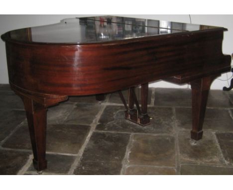Steinway (c1928) A 5ft 7in Model M grand piano in a mahogany case on square tapered legs.