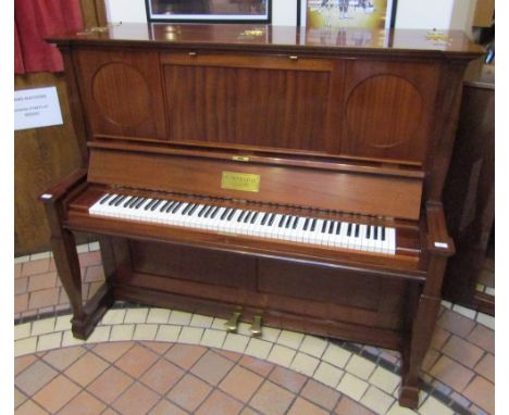 Bechstein (c1897)A Model I upright piano in an Arts and Crafts mahogany case.  This piano has been fully re-built and re-poli