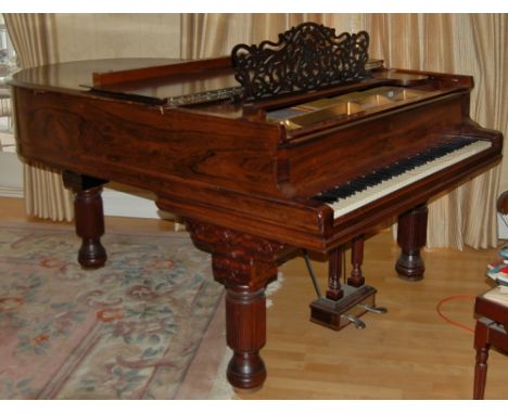 Steinway (c1887)A 6ft 85-note 'old style' 85 Model A grand piano in a rosewood case on turned and fluted baluster legs.  This