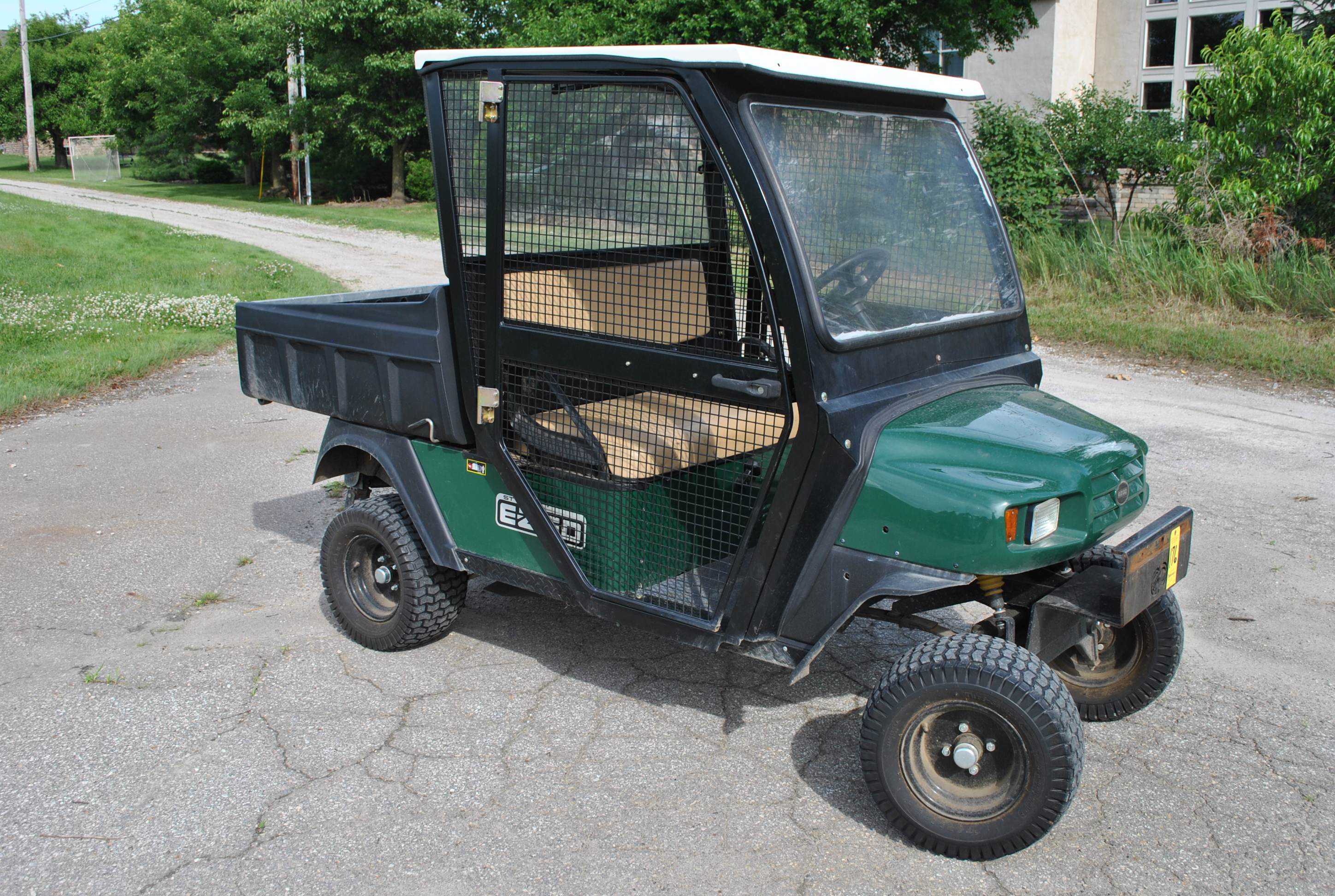 EZ Go Model ST400 Gas Powered Driving Range Golf Cart, SN 2716315, Cab