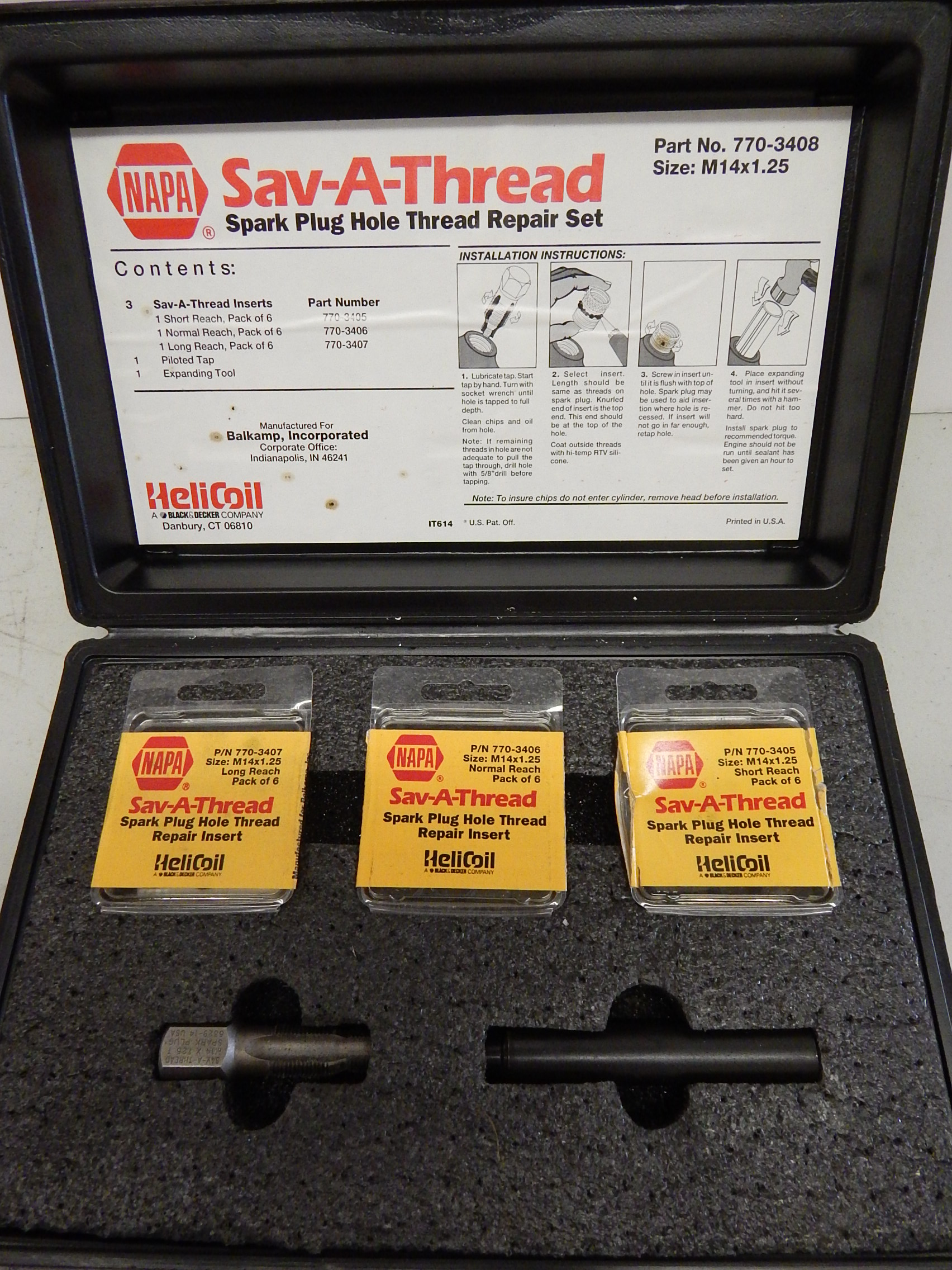 Spark Plug Repair Kit Napa