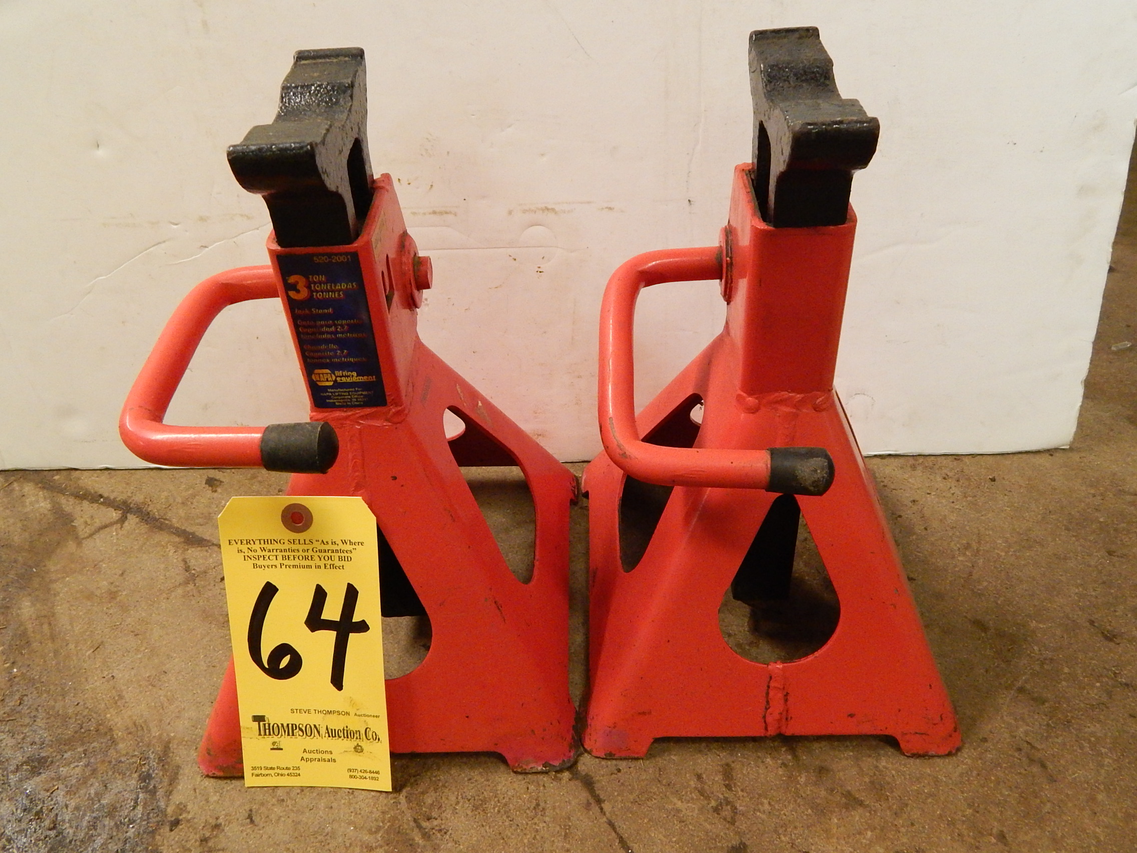 (2) NAPA 3Ton Jack Stands