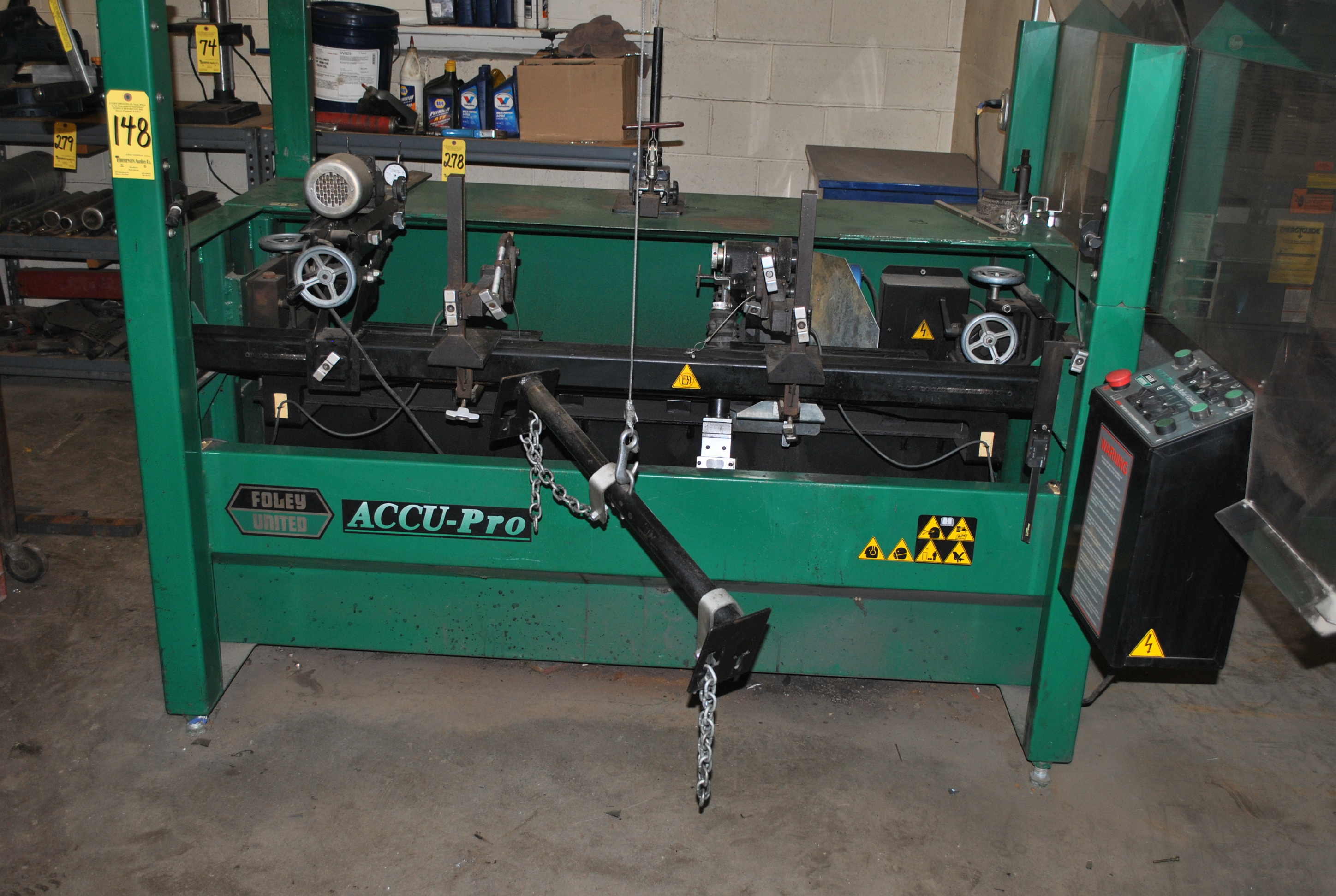 Foley United AccuPro 630 Spin Relief Grinder, SN 99K6301370, Operator