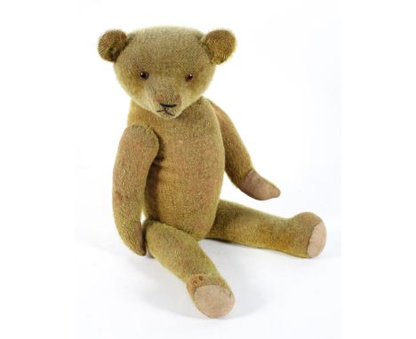 A golden plush Teddy bear, 72cm high