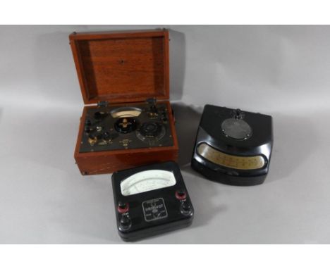 Cambridge Instrument Co. Unipivot Galvanometer, cased + two others (3) in bespoke case, No. L-37747; together with another Un