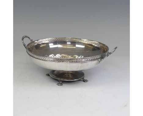A George V silver two-handled Tazza, by William Hutton &amp; Sons Ltd., hallmarked Sheffield, 1927,of lobed circular form wit