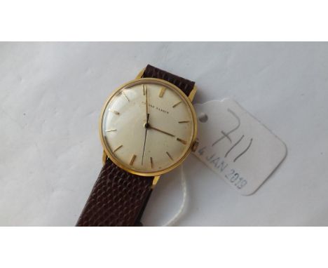 GOLD 18ct. GENTS WRIST WATCH with seconds  sweep by Ulysse Nardin       