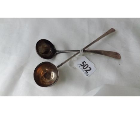 Georgian Scottish O.E. pattern toddy ladle by JD, also  another 30g.        