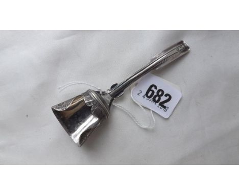19thC Dutch caddy scoop 4" long 12g.    